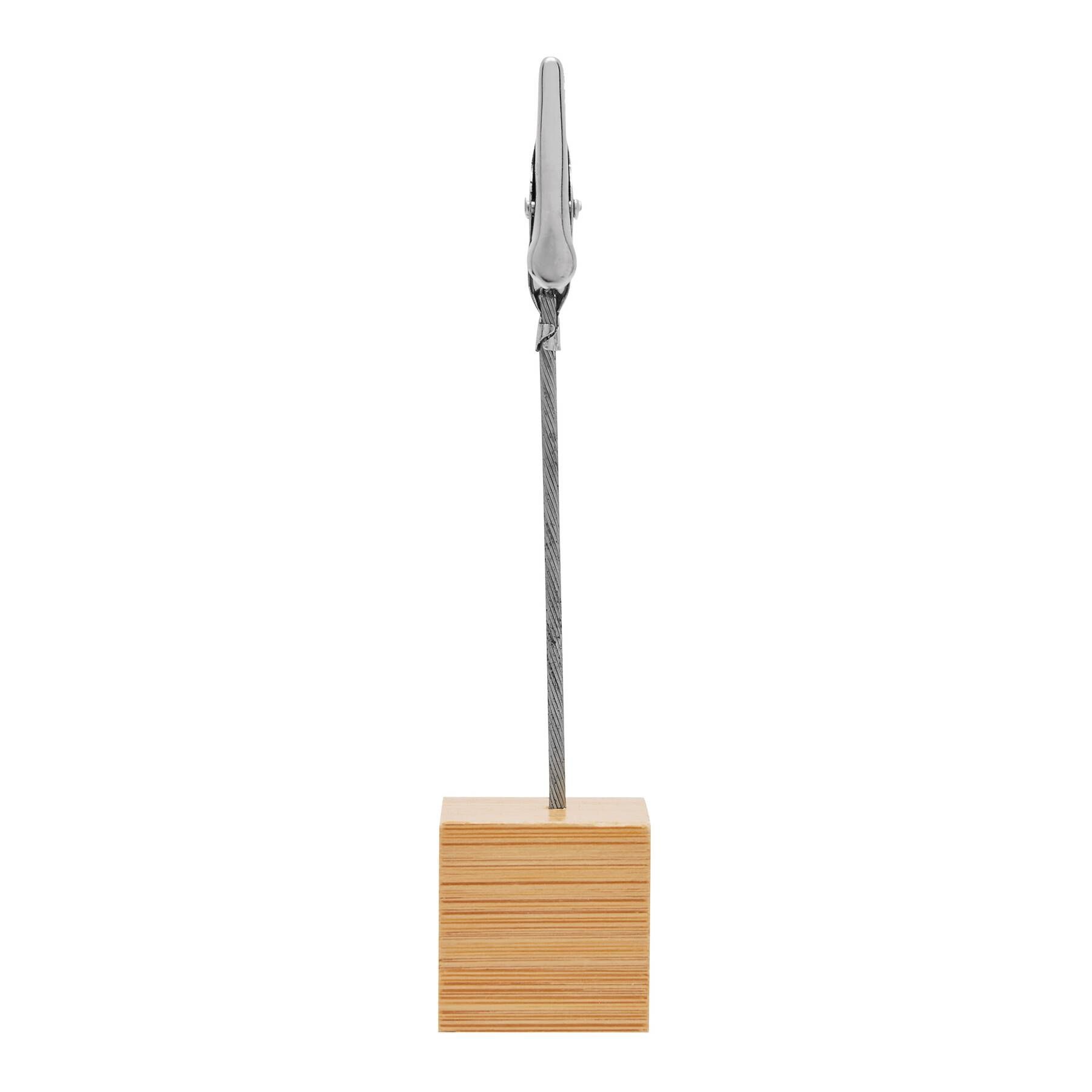 Memohalter CUBE - braun - silber-815