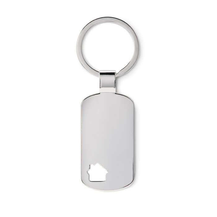 Schlüsselring Haus HOUSE KEY - mattsilber-646