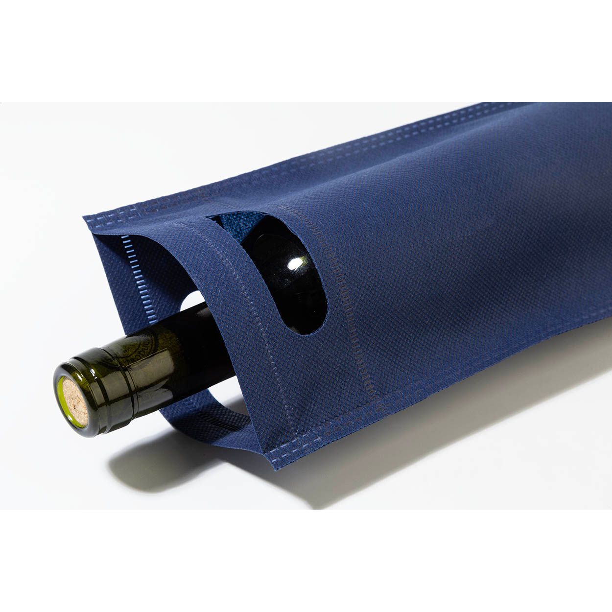 Mosel Flaschen-Geschenktasche - dunkelblau-646