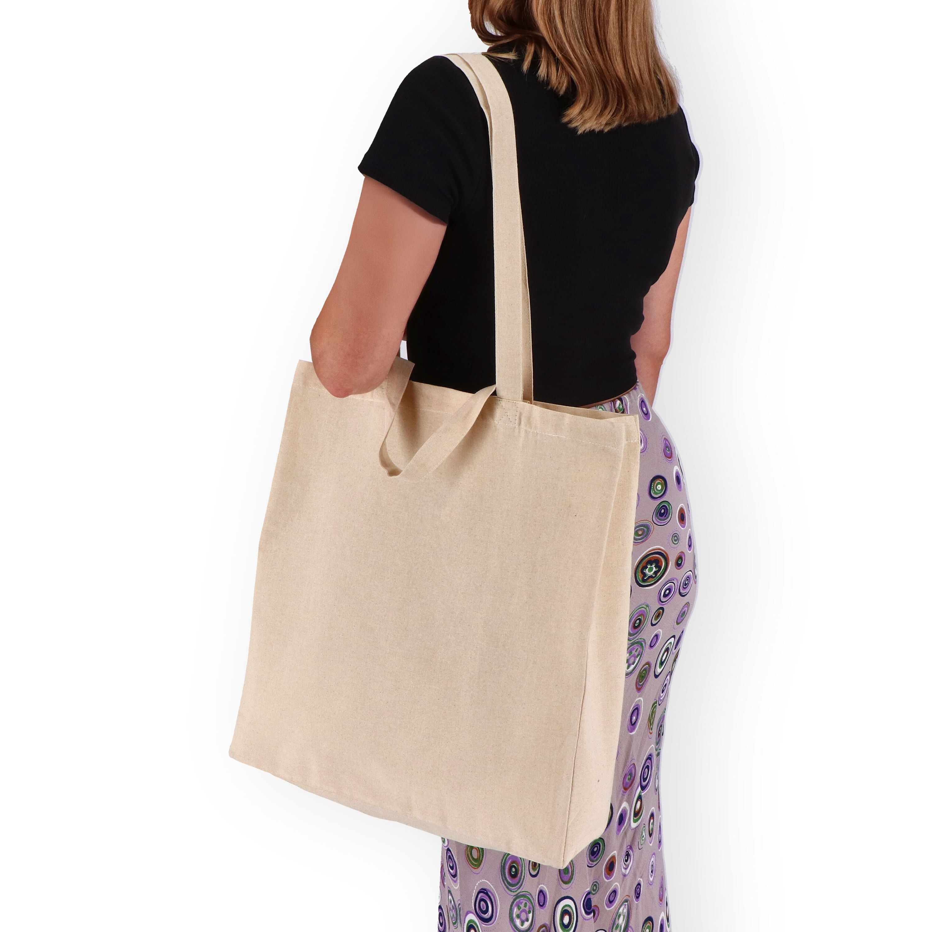 Tragetasche aus Baumwolle OEKO-TEX® 38 x 10 x 42cm 140g/m² - natur-337