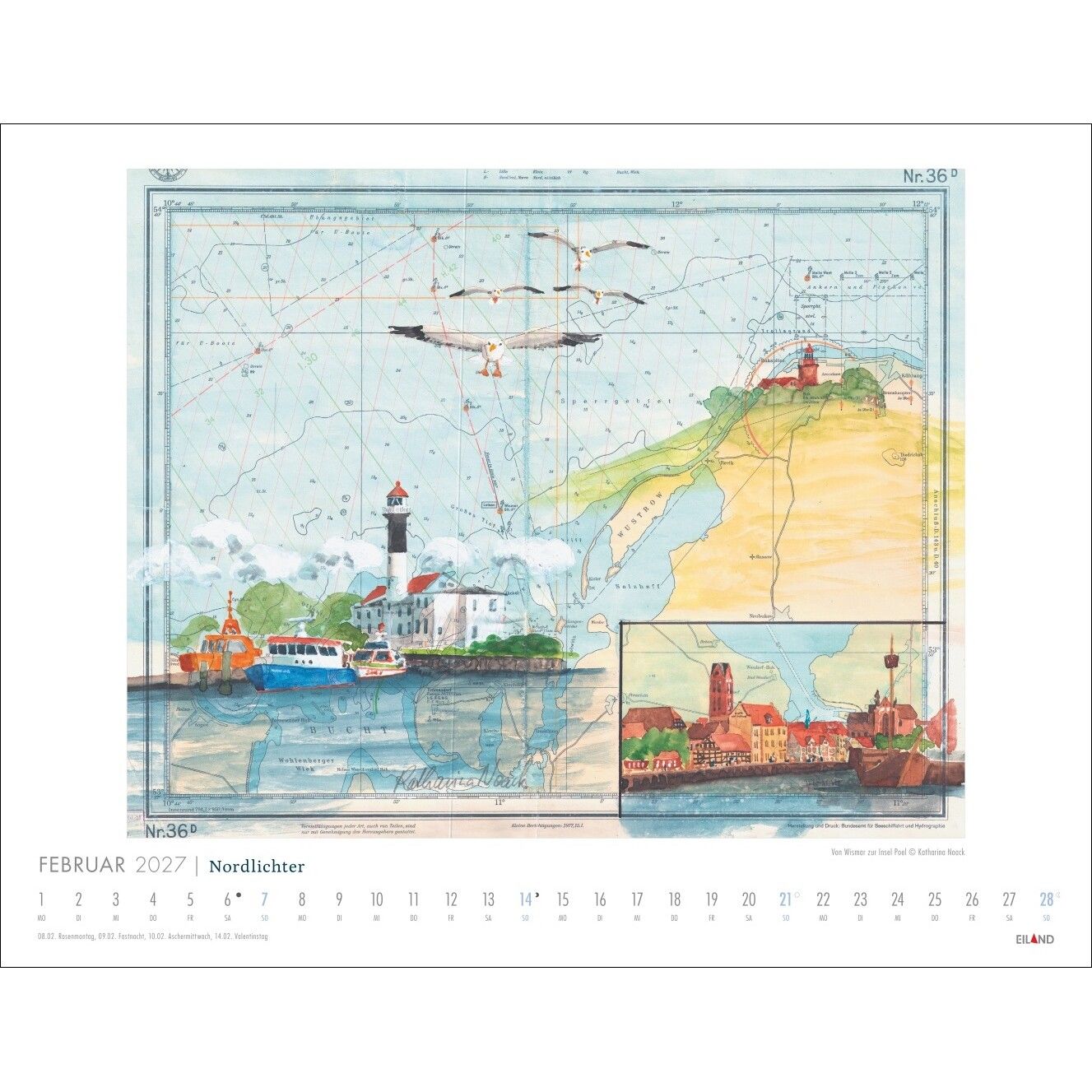 Nordlichter - See(h)karten - Kunst & Kultur Kalender-278