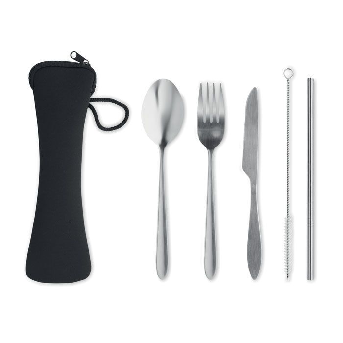 Besteck-Set Edelstahl 5 SERVICE - schwarz-428