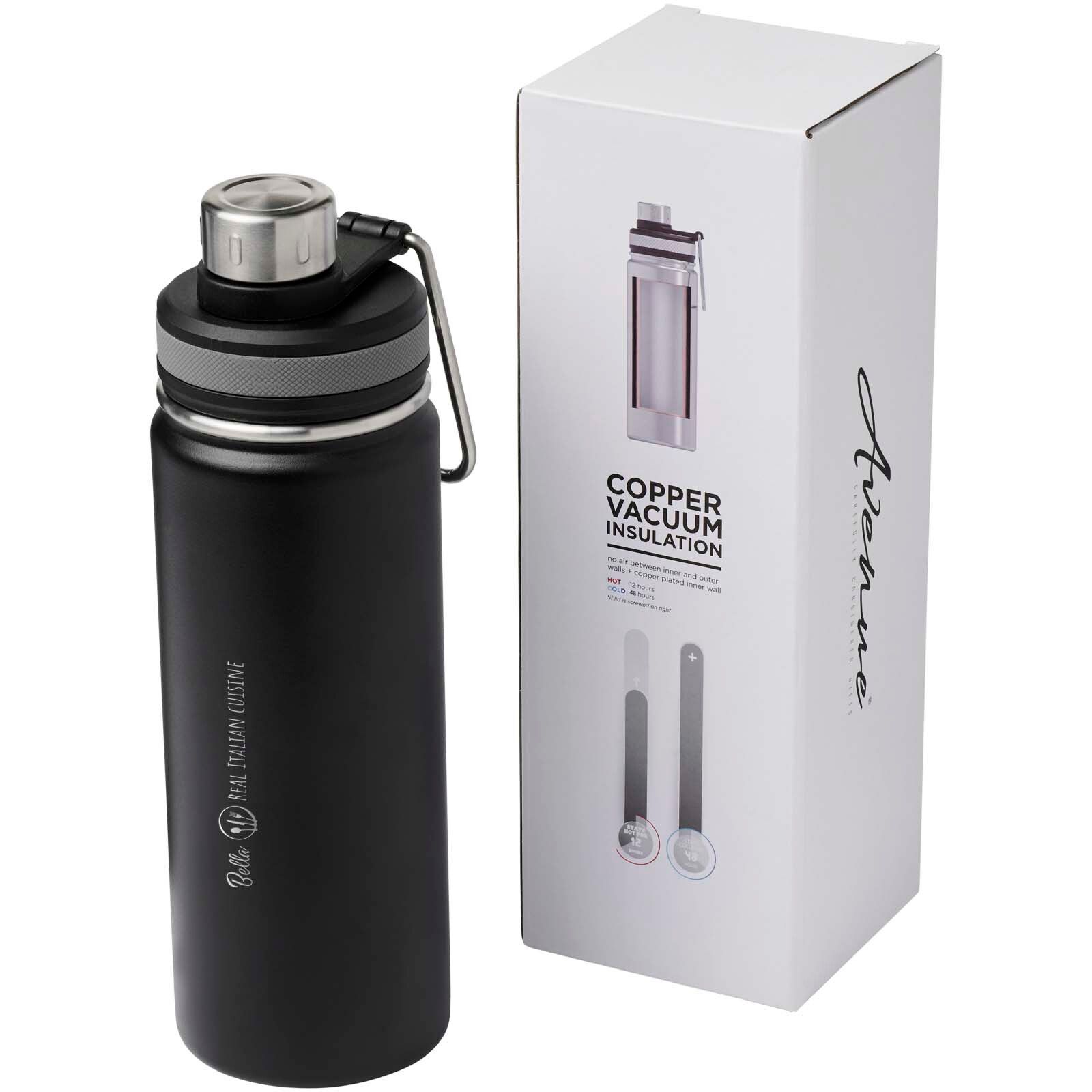 Gessi 590 ml Kupfer-Vakuum Isolierflasche - schwarz-546