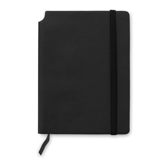 Notizbuch mit PU Cover SOFTNOTE - schwarz-217