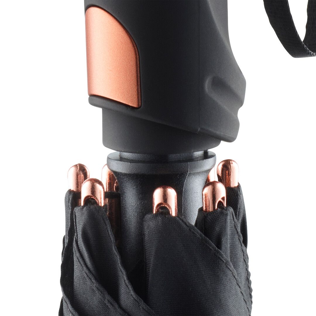 AC-Alu-Gästeschirm FARE® Precious Ø133 cm - schwarz - kupfer-134