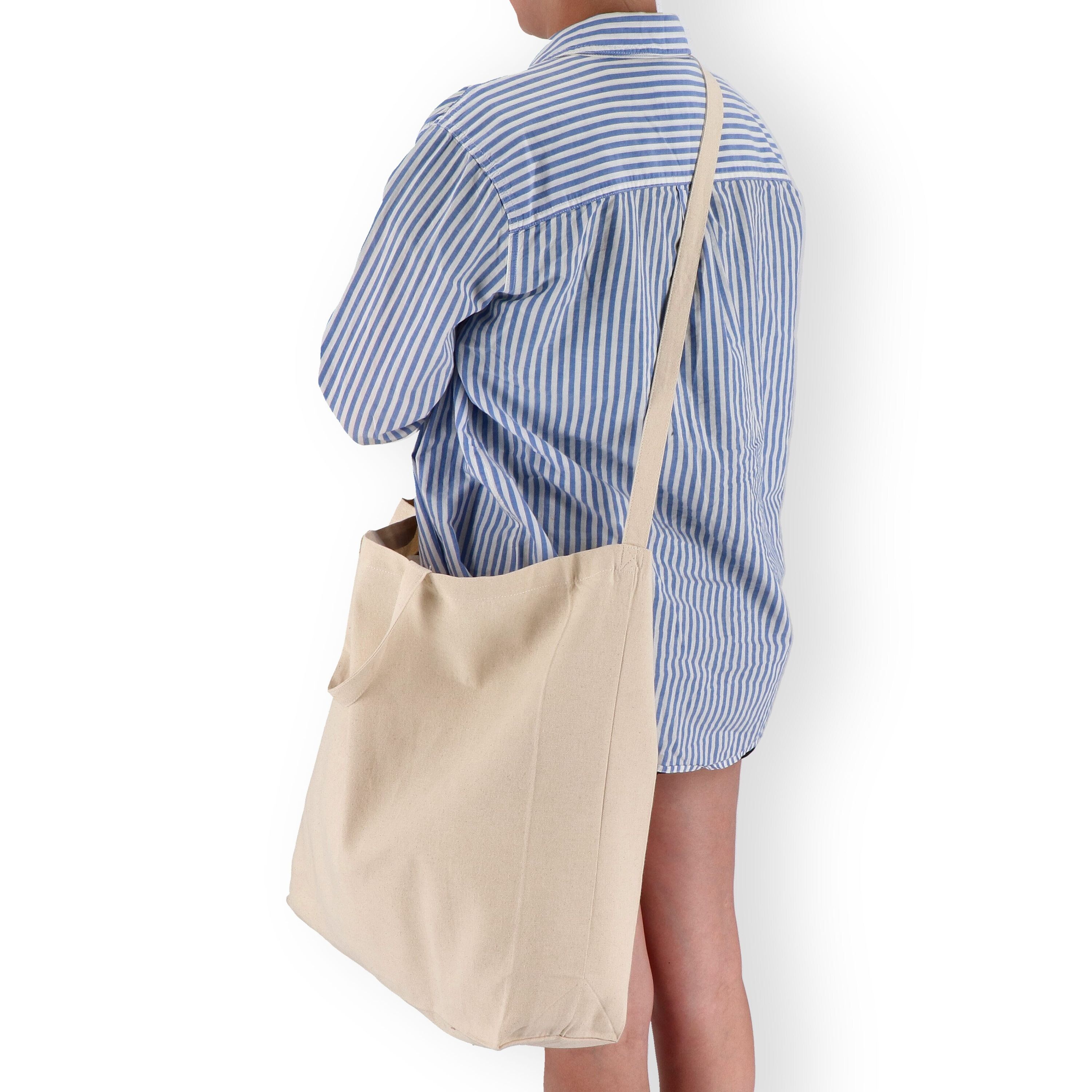 Tragetasche aus Baumwolle OEKO-TEX® 40 x 13 x 44cm 220g/m² - natur-983