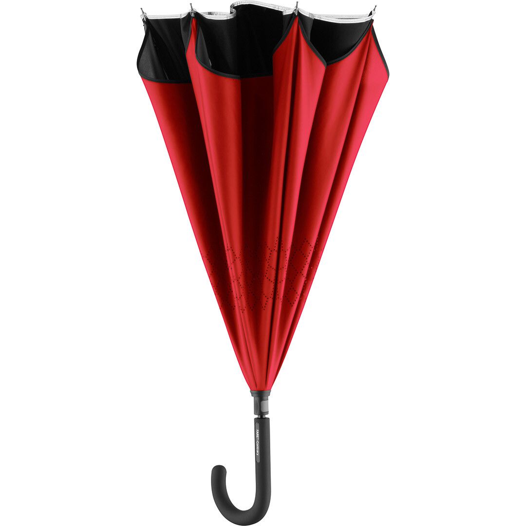 Stockschirm FARE® Contrary Ø109 cm - schwarz - rot-241