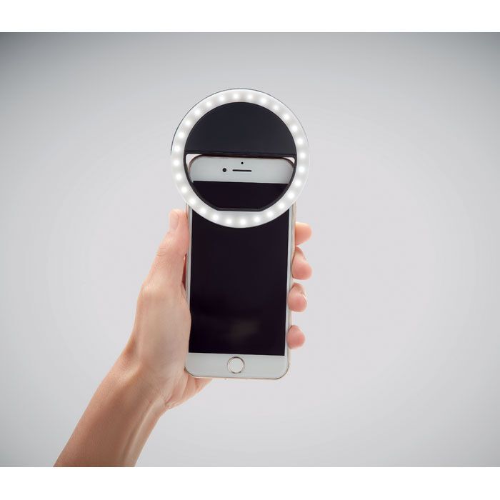 Selfie-Ringlicht mit Clip HELIE - schwarz-855