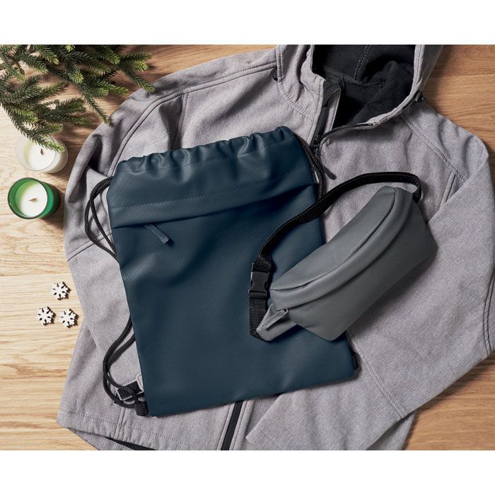 Beutel mit Kordelzug 600D RPET BANGKOK BAG - blau-386