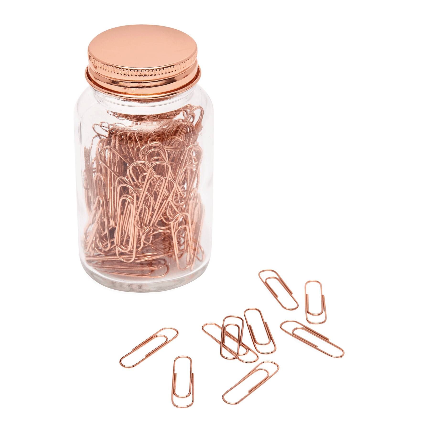 Büroklammern im Glas COPPER CLIP - kupfer-202