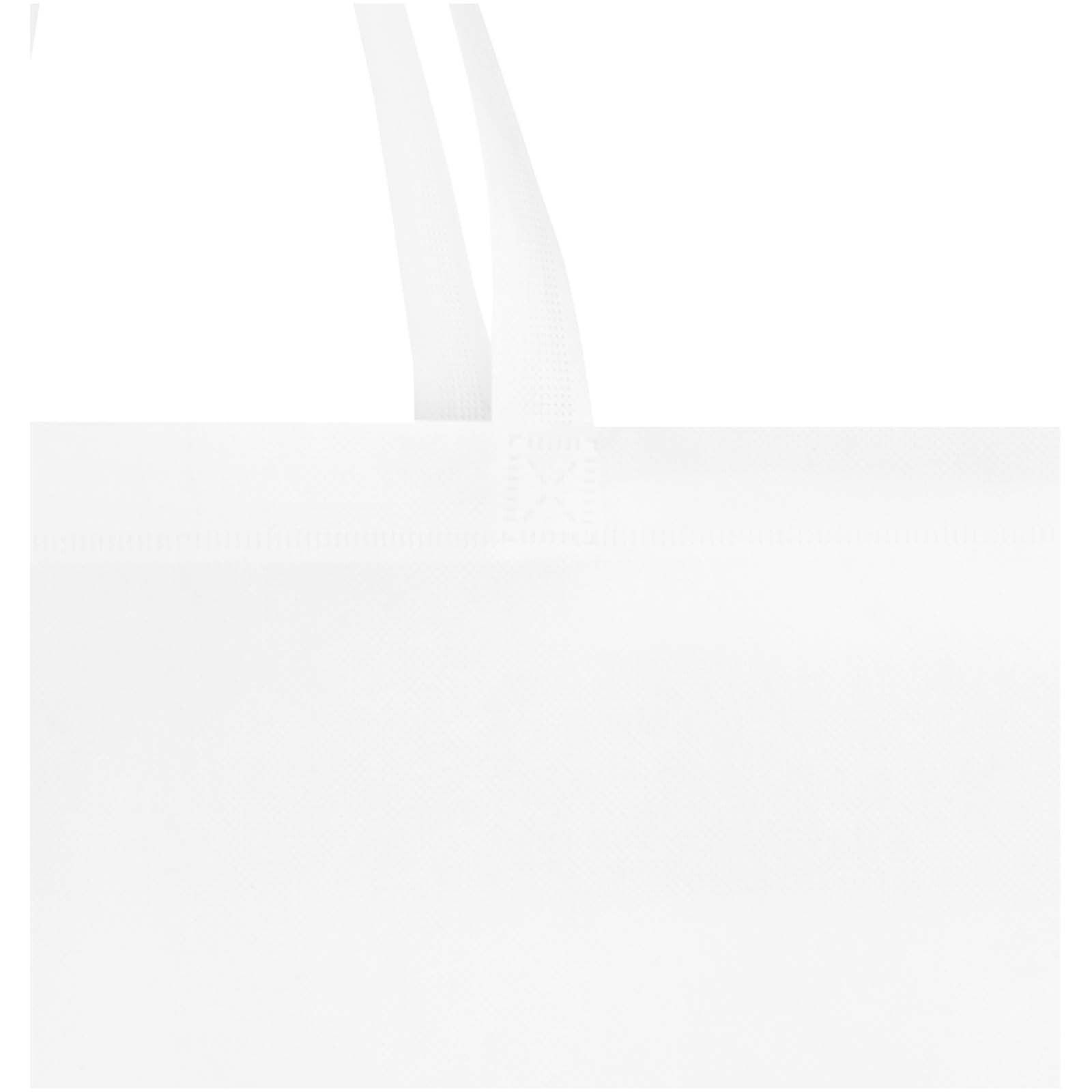 EcoSeal GRS-recycelte Nonwoven Tragetasche mit Zeitenfalten 12 L - weiss-589