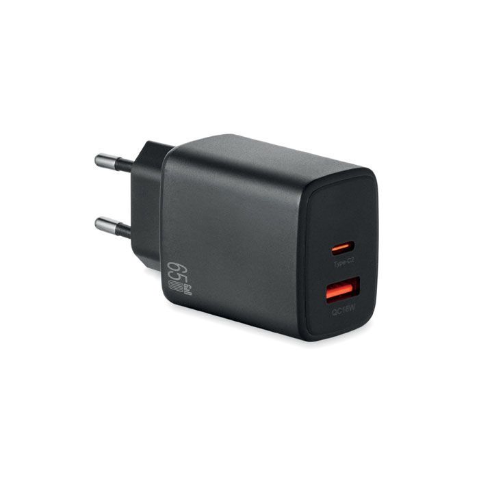 EU-2 poliger-Adapter/Ladegerät EXTEN - schwarz-426
