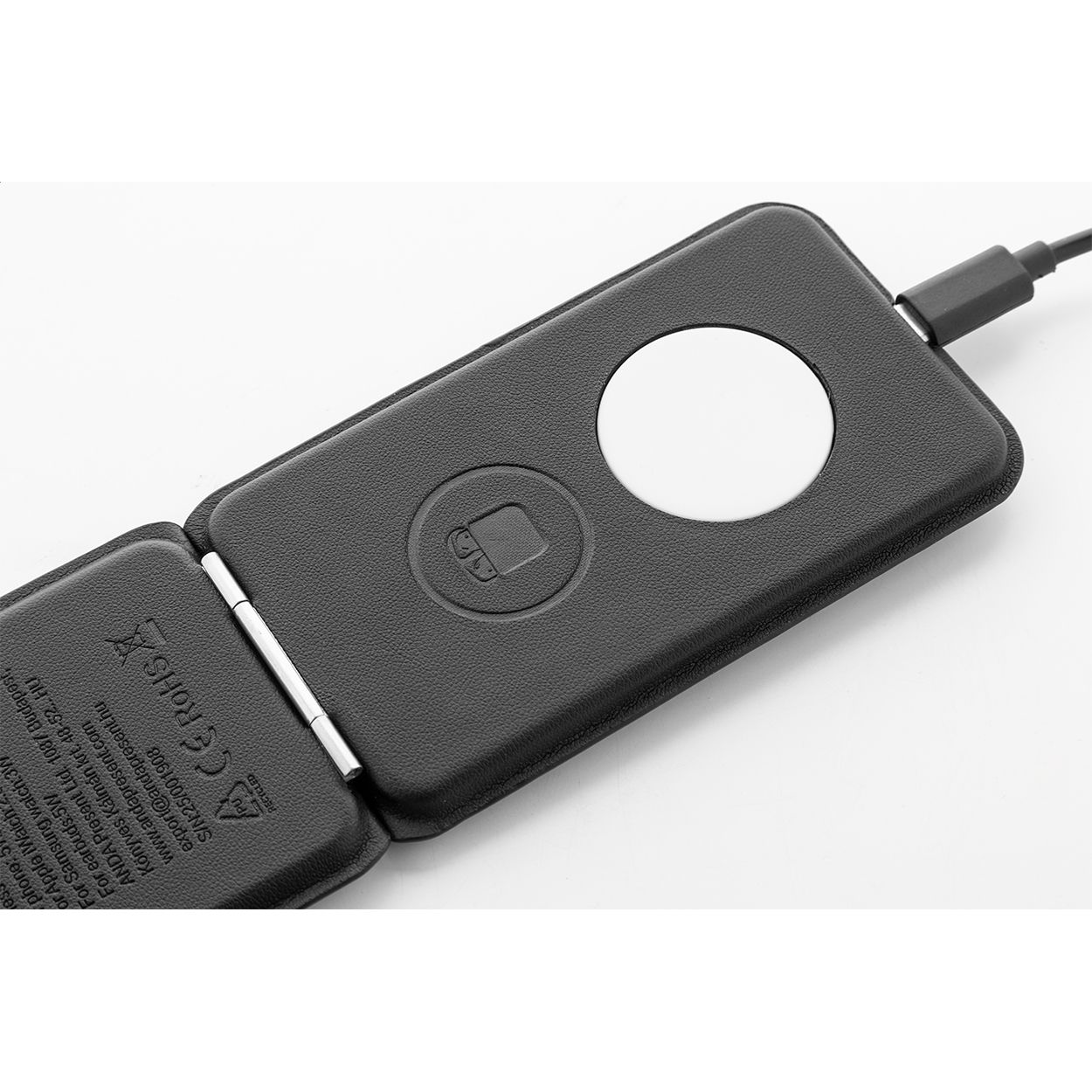 LuxCharge Stand Handyhalter mit kabellosem Ladegerät, RPU - schwarz-175