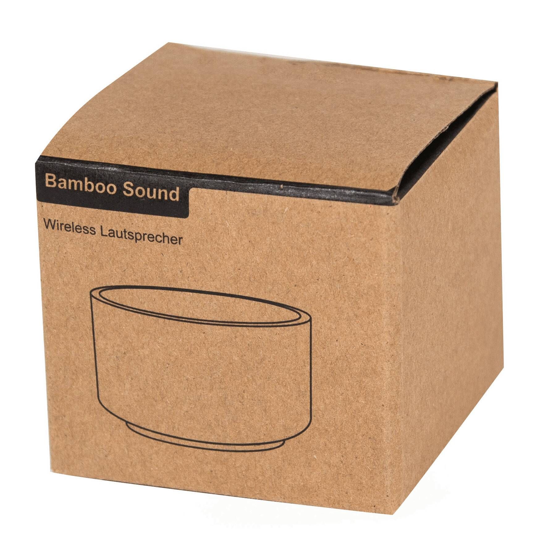 Wireless-Lautsprecher BAMBOO SOUND - braun - schwarz-739