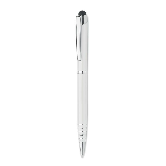 Drehkugelschreiber mit Stylus FLORINA - weiß-863
