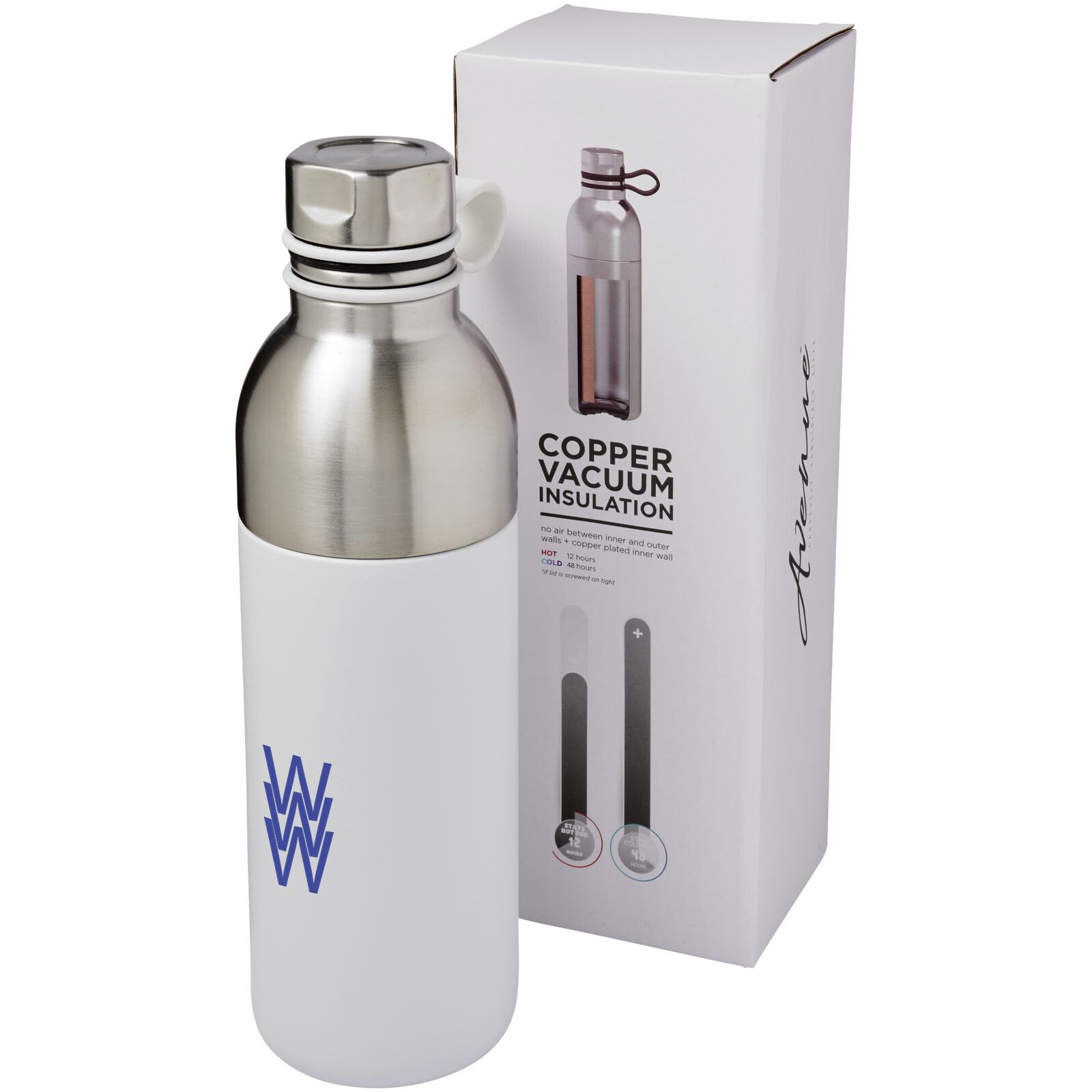 Koln 590 ml Kupfer-Vakuum Isolierflasche - weiss-22