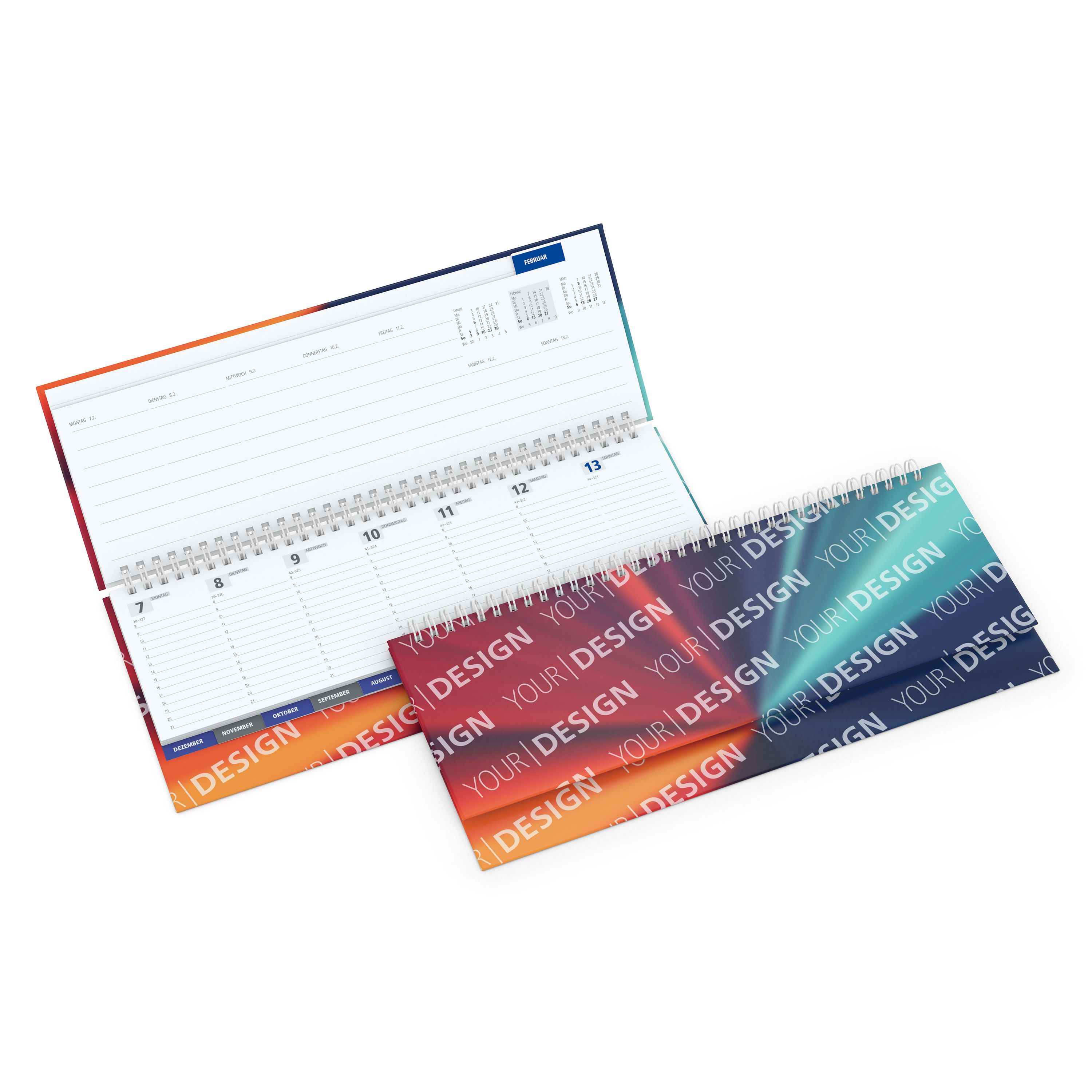 Tisch-Querkalender Master Register, Hardcover Papier matt-135