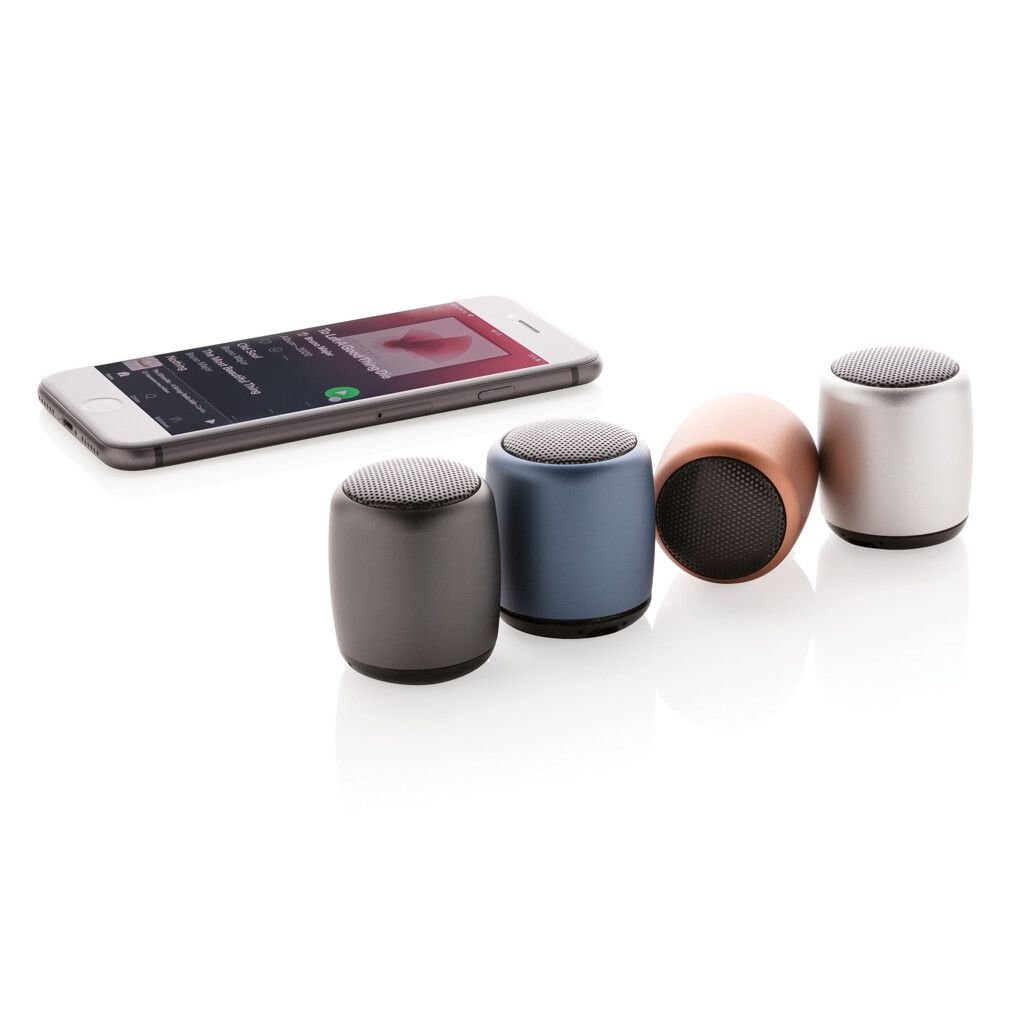 Kabelloser Mini-Lautsprecher aus Aluminium - silber-938