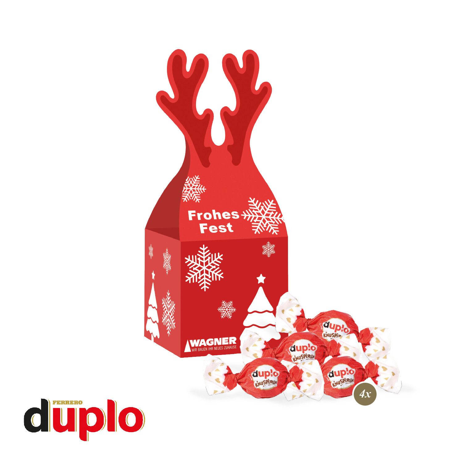 3D Präsent "Rentier" mit Duplo Knusperlen-361