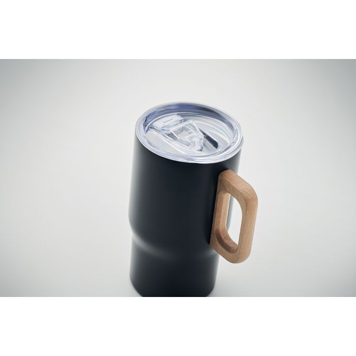 Doppelwandiger Becher 350ml TUMBOO - schwarz-456