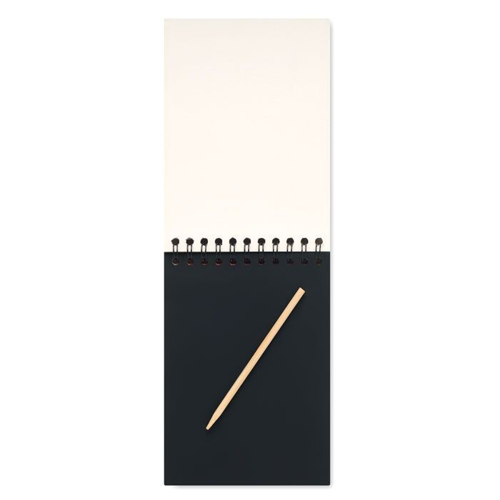 Notizbuch mit Kratzpapier BLACK - holz-137