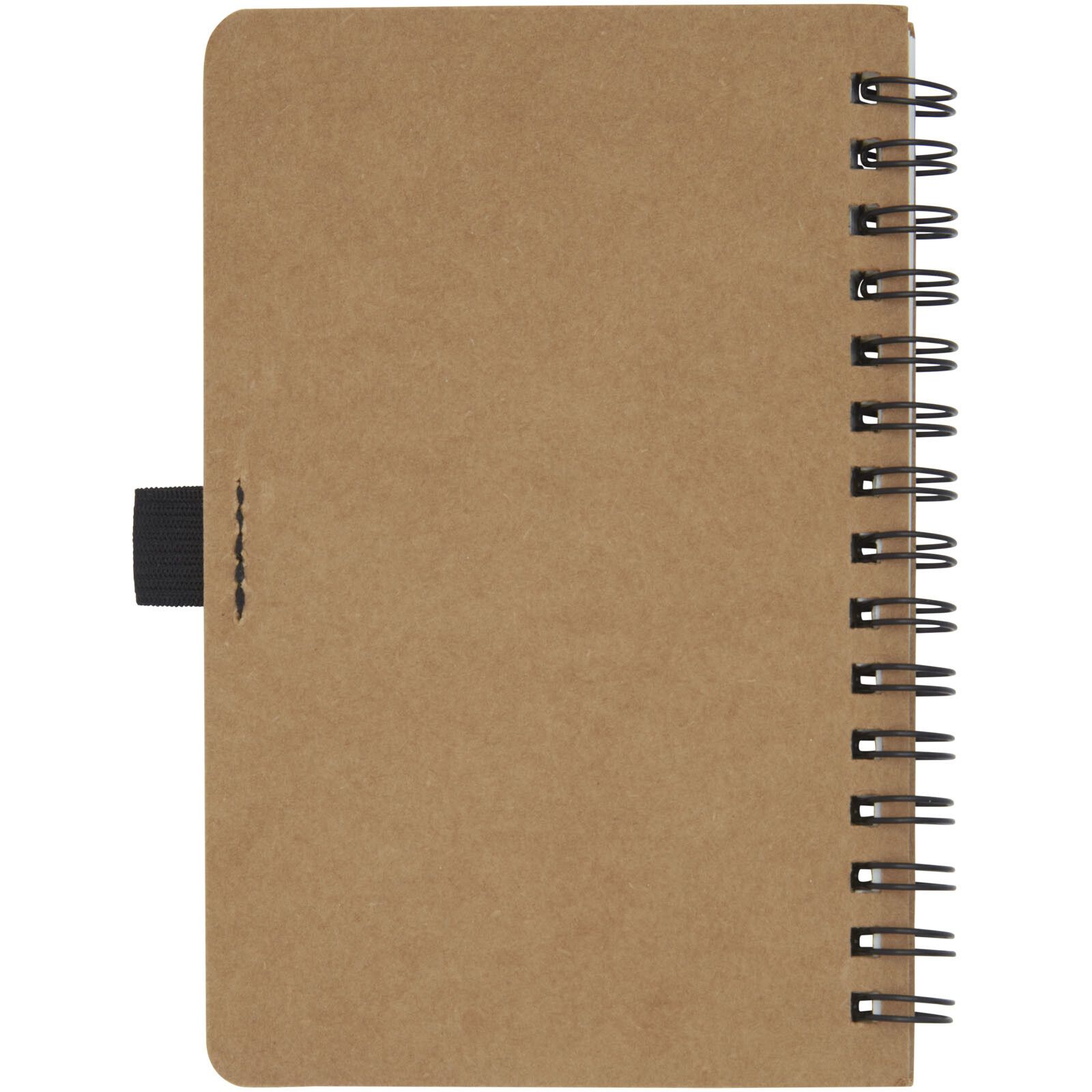 Cobble A6 Notizbuch mit Spiralbindung aus recyceltem Karton mit Steinpapier - natur-363