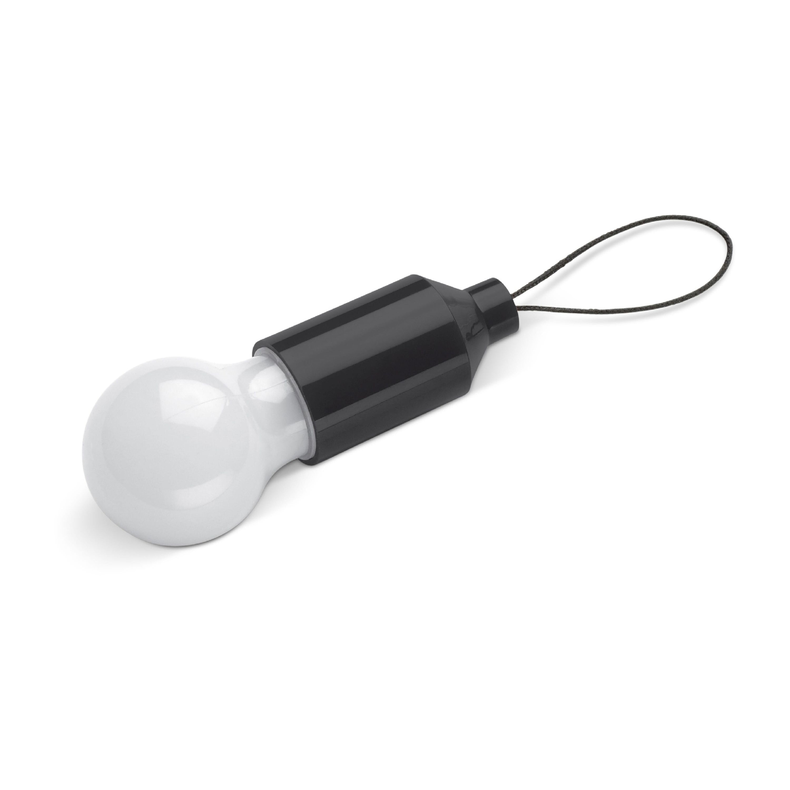 Schlüsselanhänger Glühlampe - schwarz-757