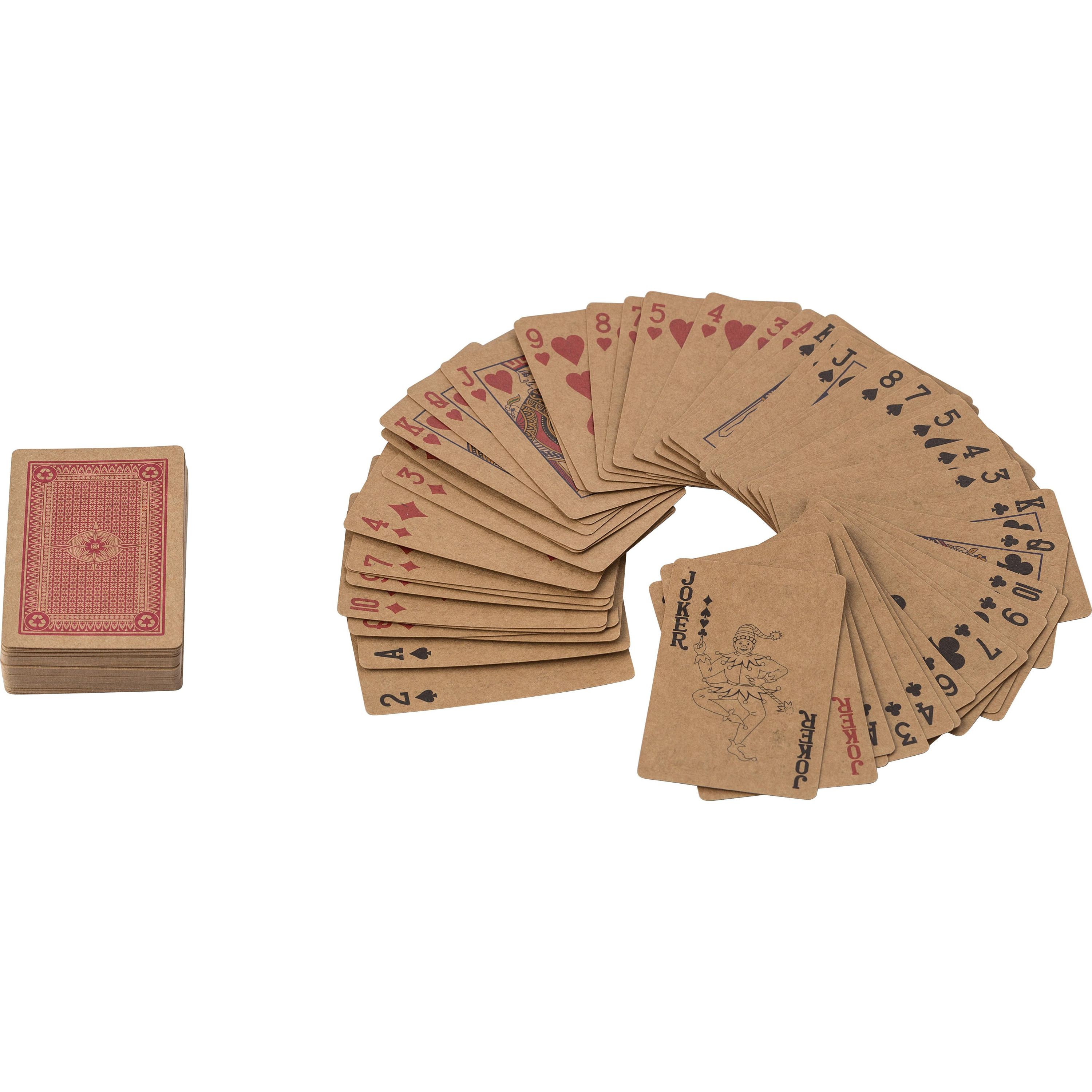 Kartenspiele aus recyceltem Papier Arwen - braun-828
