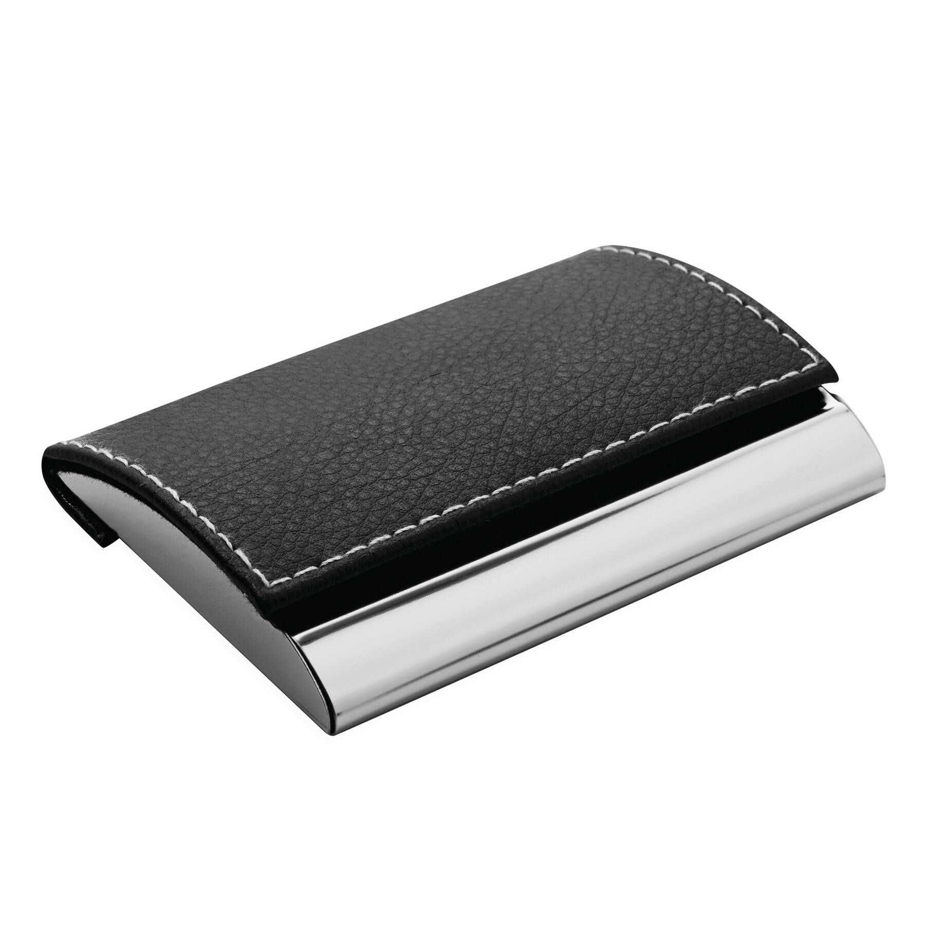 Visitenkartenetui PIET - schwarz - silber-972
