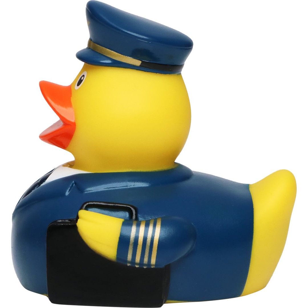 Quietsche-Ente Pilot - bunt-363
