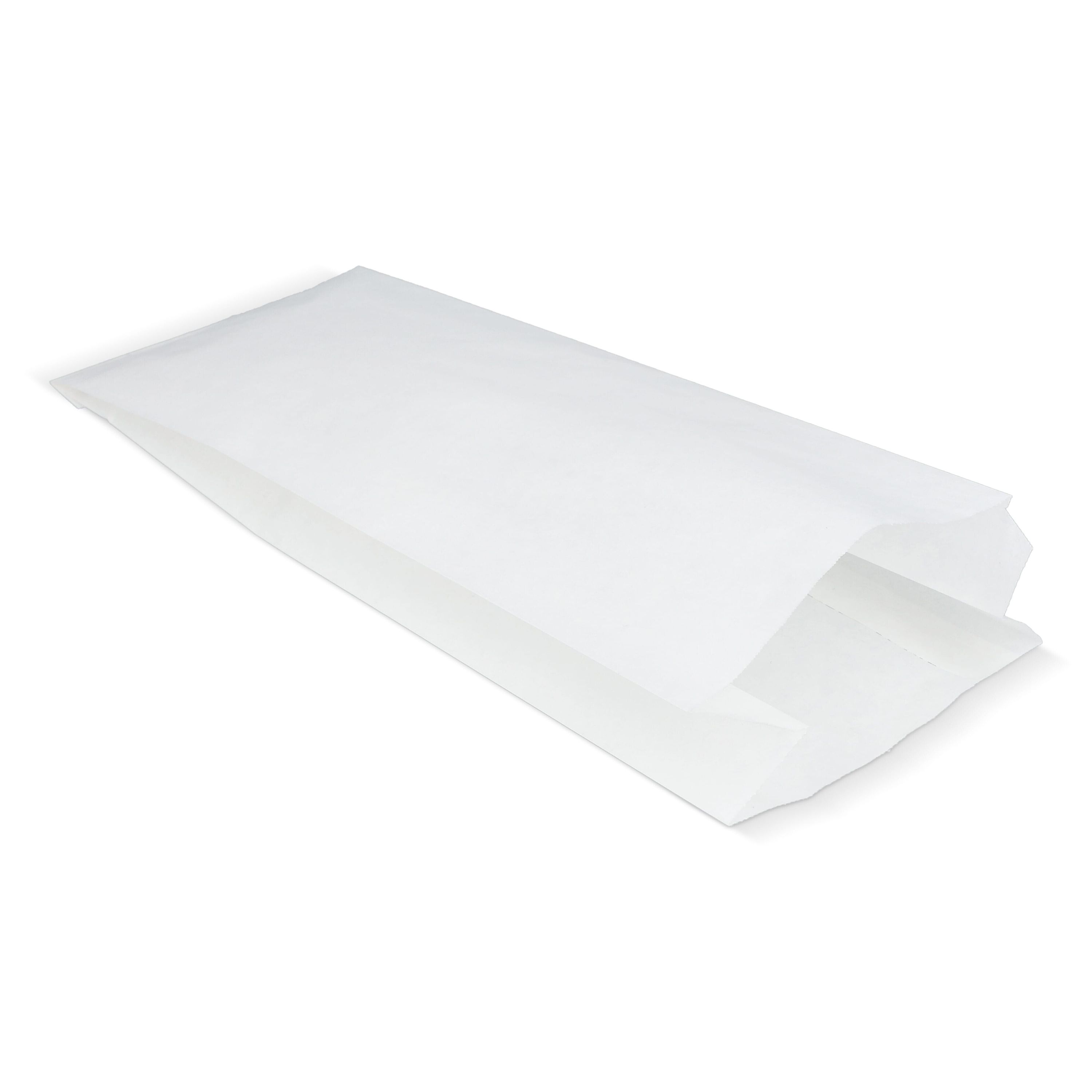 Papiertüte 50g/m² 14 x 6 x 27cm - weiss-393