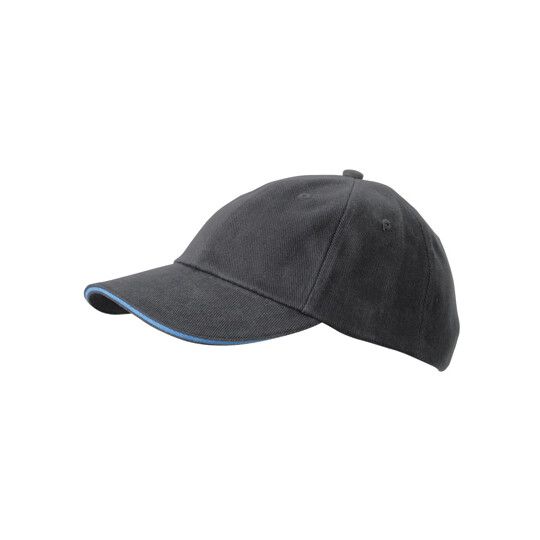 6-Panel Raver Sandwich Cap - graphite - aqua-175