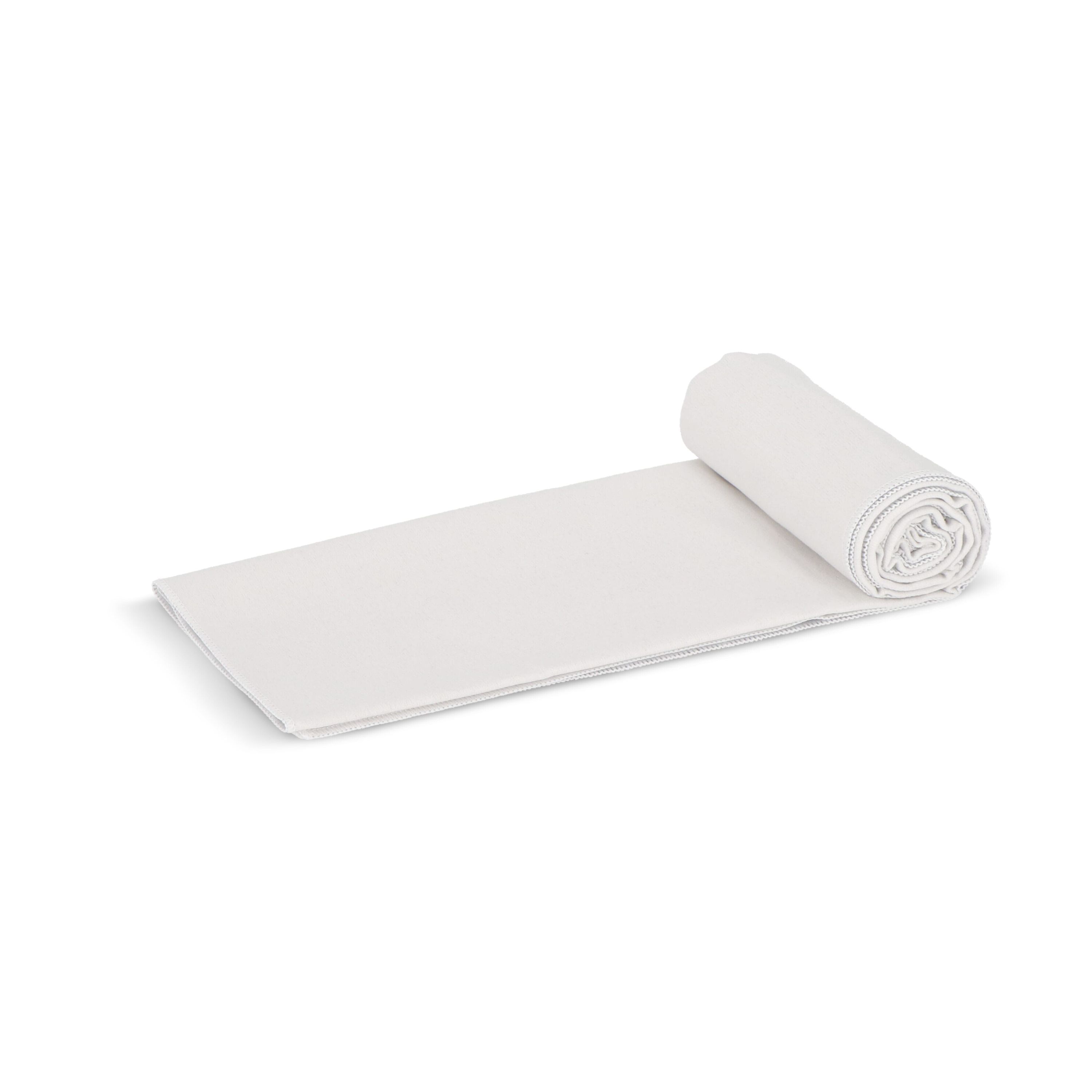 Schnelltrocknendes Handtuch R-PET 70 x 140 cm Sublimation - weiss  -  grau-646