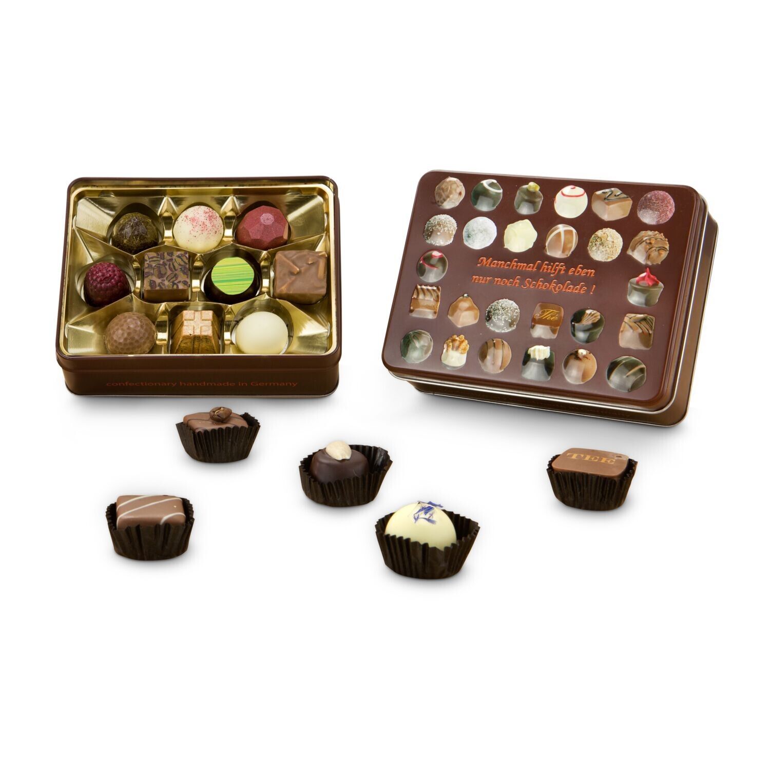 Schokoladenauswahl - Pralinendose mit 125 g-777