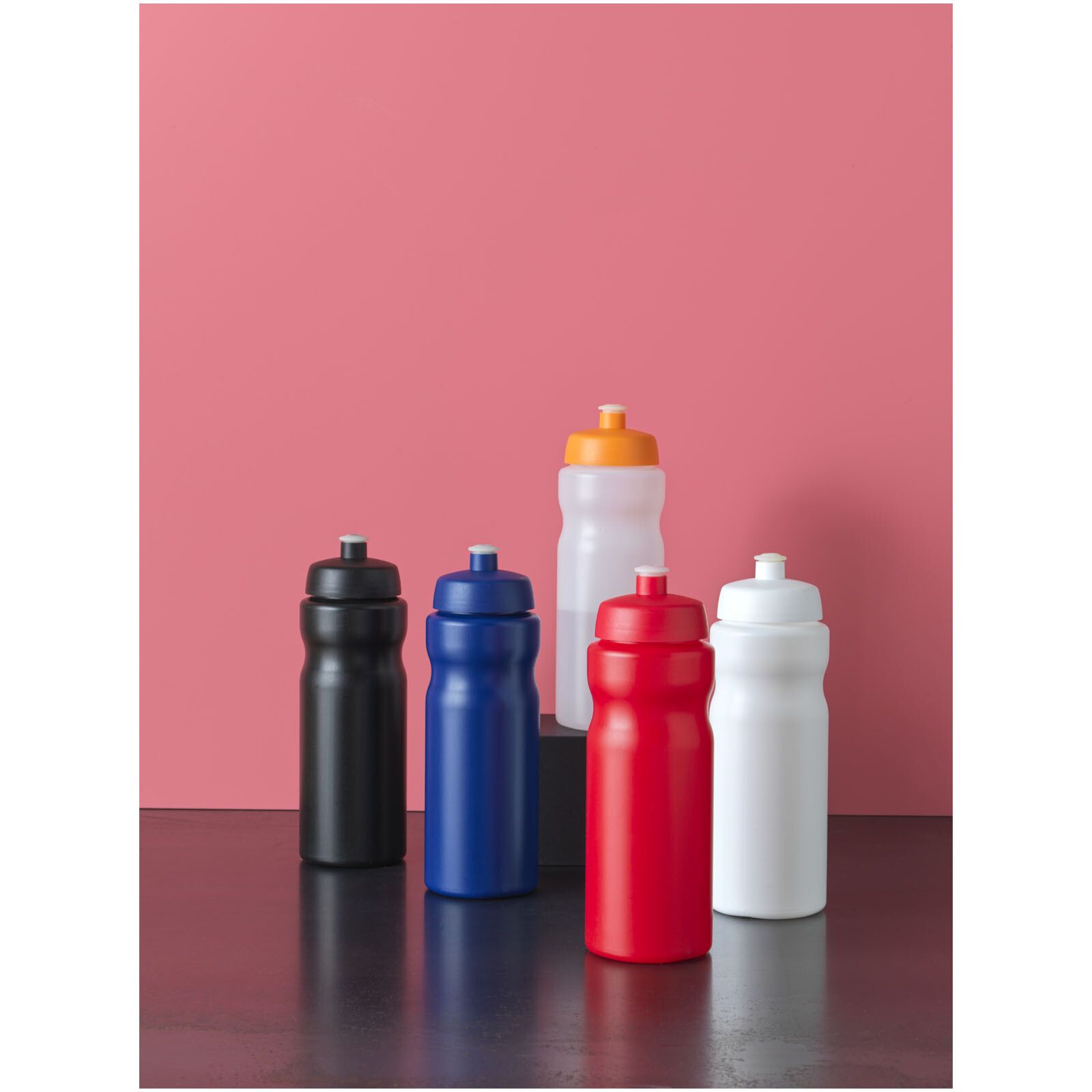 Baseline Plus 650 ml Sportflasche - transparent -  schwarz-682