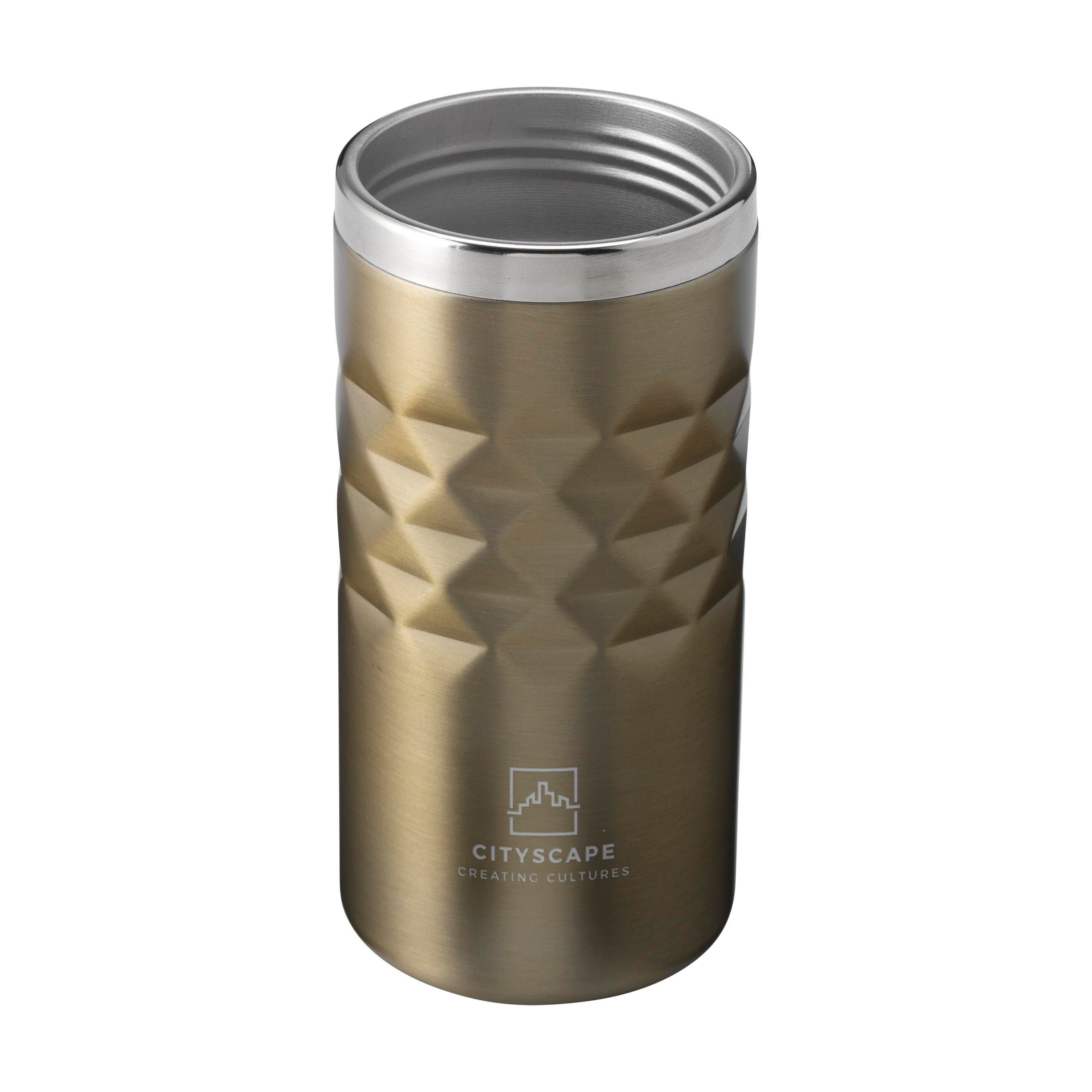 Geometric Mug RCS Recycled Steel 280 ml Thermobecher - beige-955