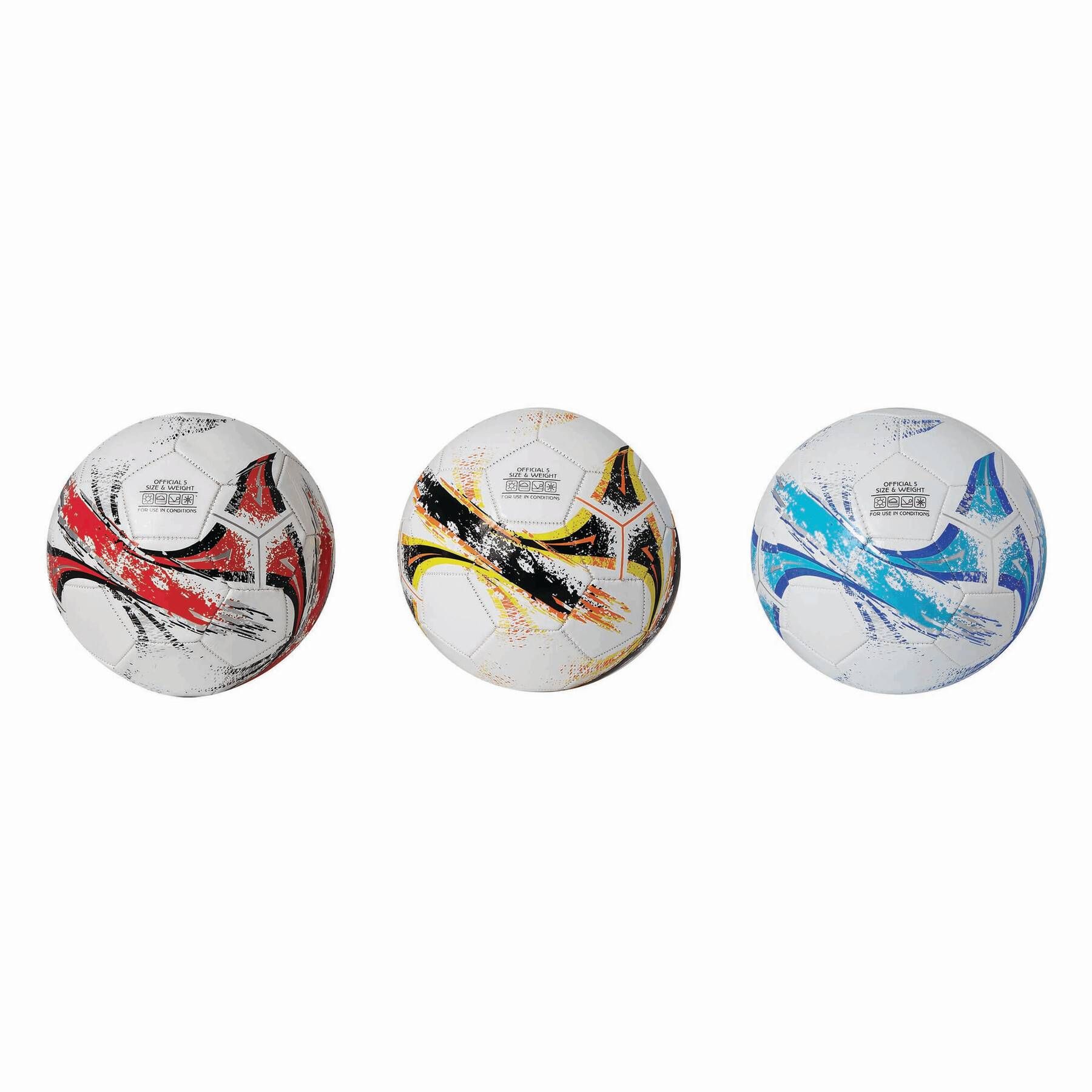 Fußball KICK AROUND - blau - weiß-985