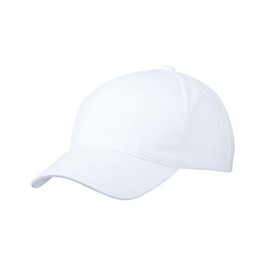 5 Panel Cap Heavy Cotton - white-550