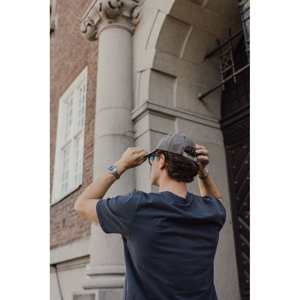 BEAU AWARE™ Two-Tone 6-Panel-Cap aus washed Cotton-Twill - braun-327
