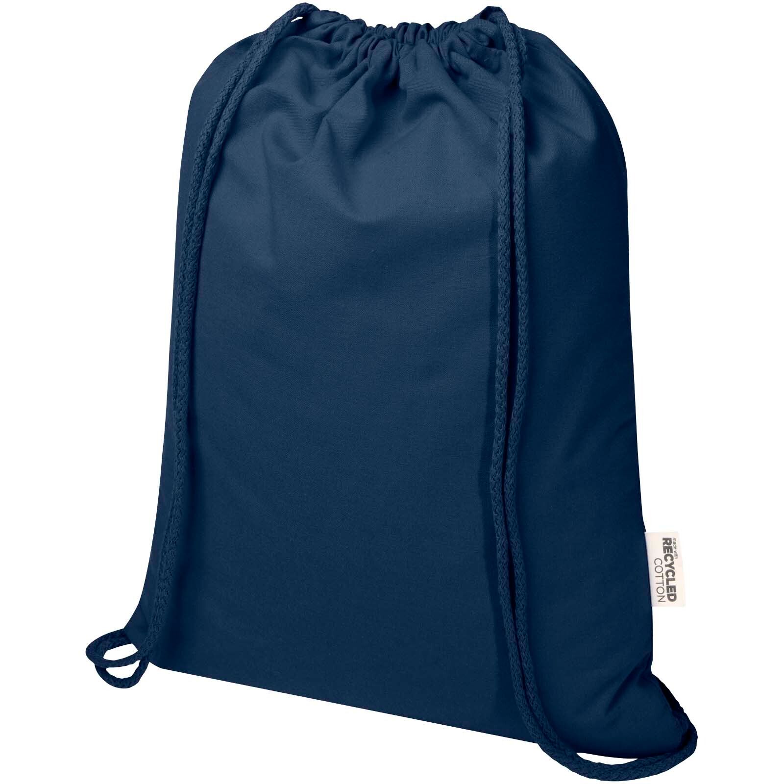 Oregon Blend 140 g/m² GRS-recycelter Turnbeutel 5 L  - navy-612