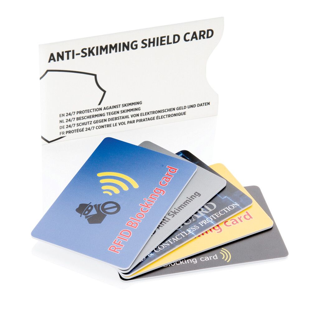 RFID Anti-Skimming-Karte mit aktivem Störchip - weiß-656