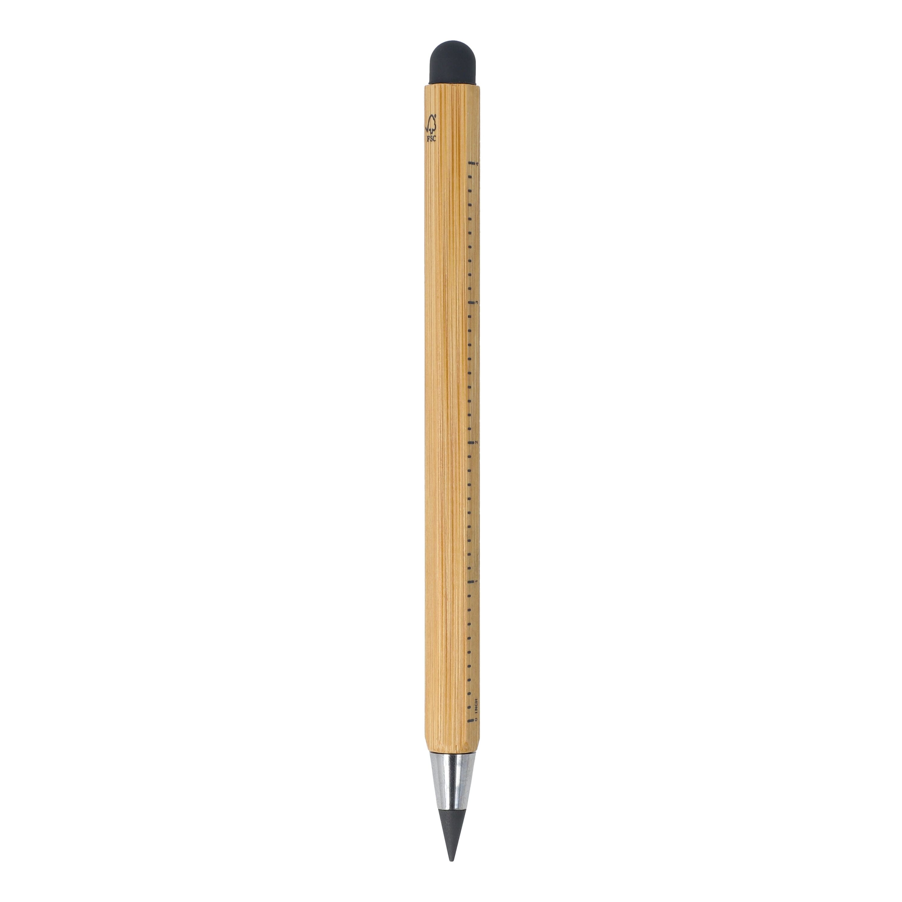 Langlebiger Bleistift und Lineal aus Bambus - natur-217