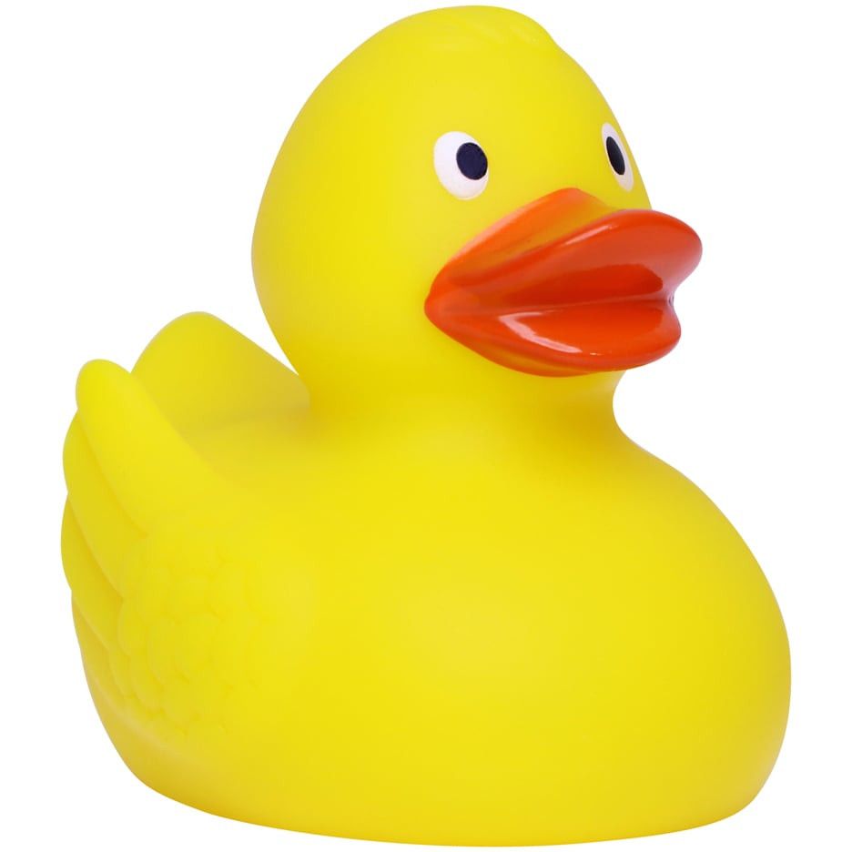 Renn-Ente mit Metallplatte klein - gelb - orange-405