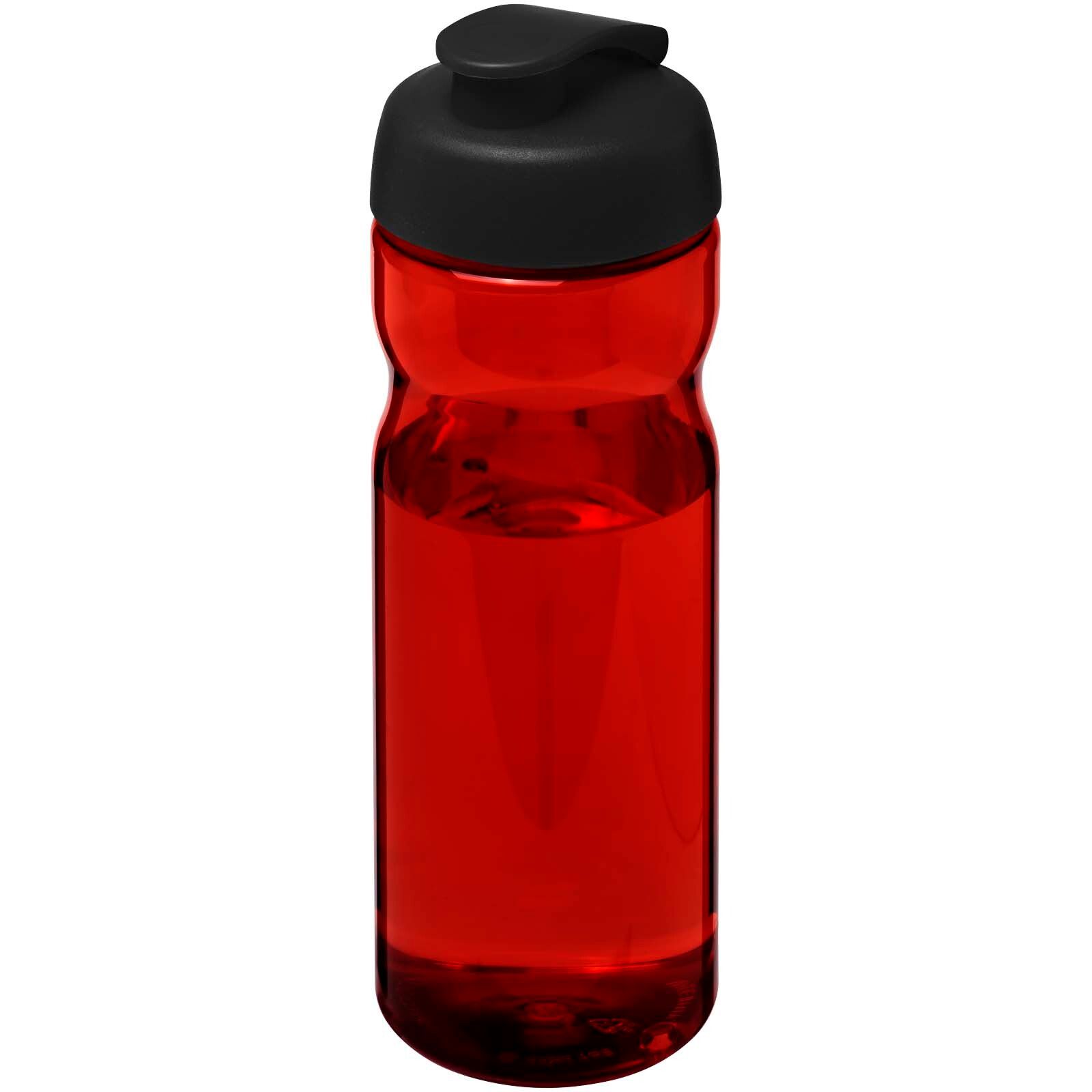 H2O Active Eco POP Base 650 ml Sportflasche mit Klappdeckel - rot -  schwarz-239