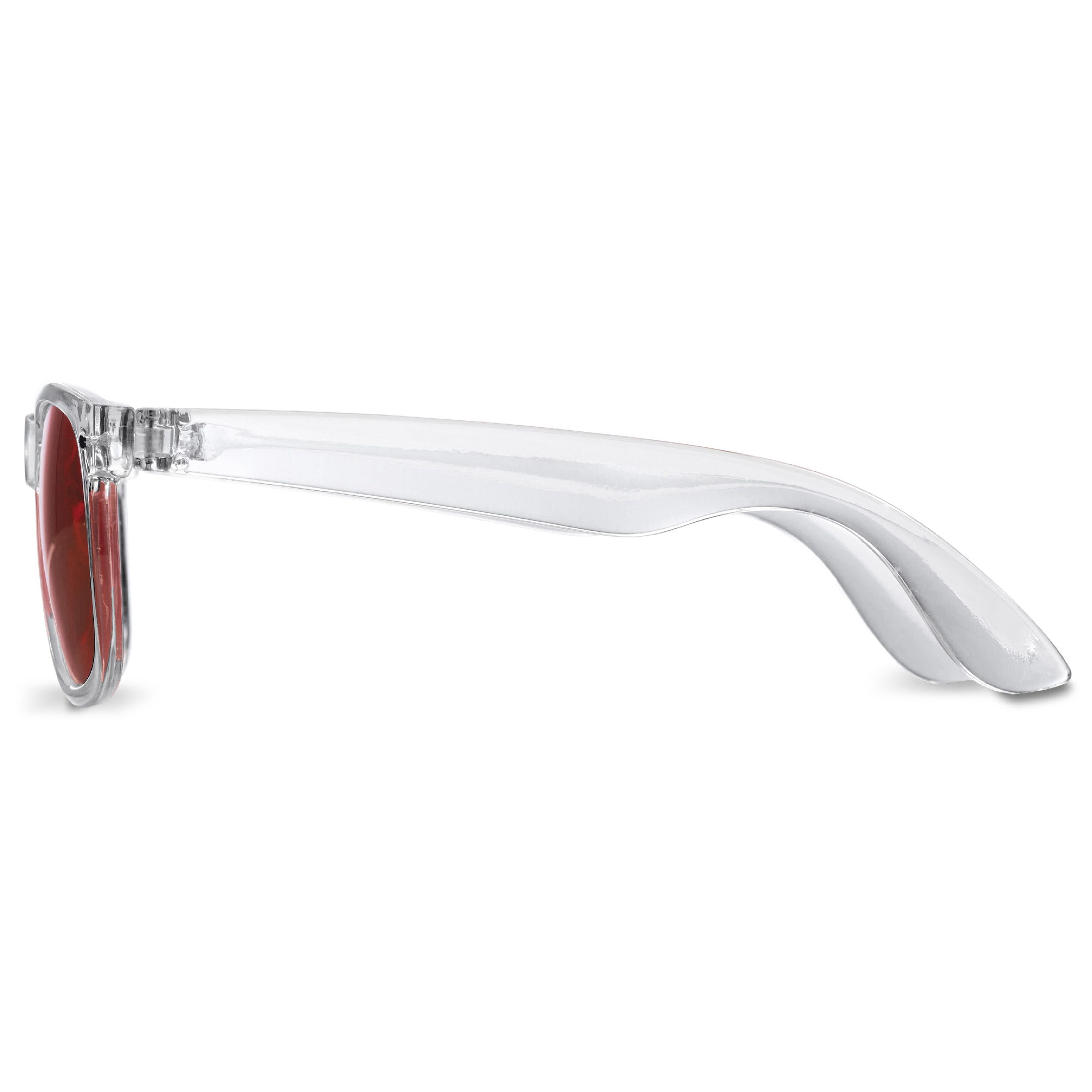 Sonnenbrille Bradley transparent UV400 - transparent  -  rot-727