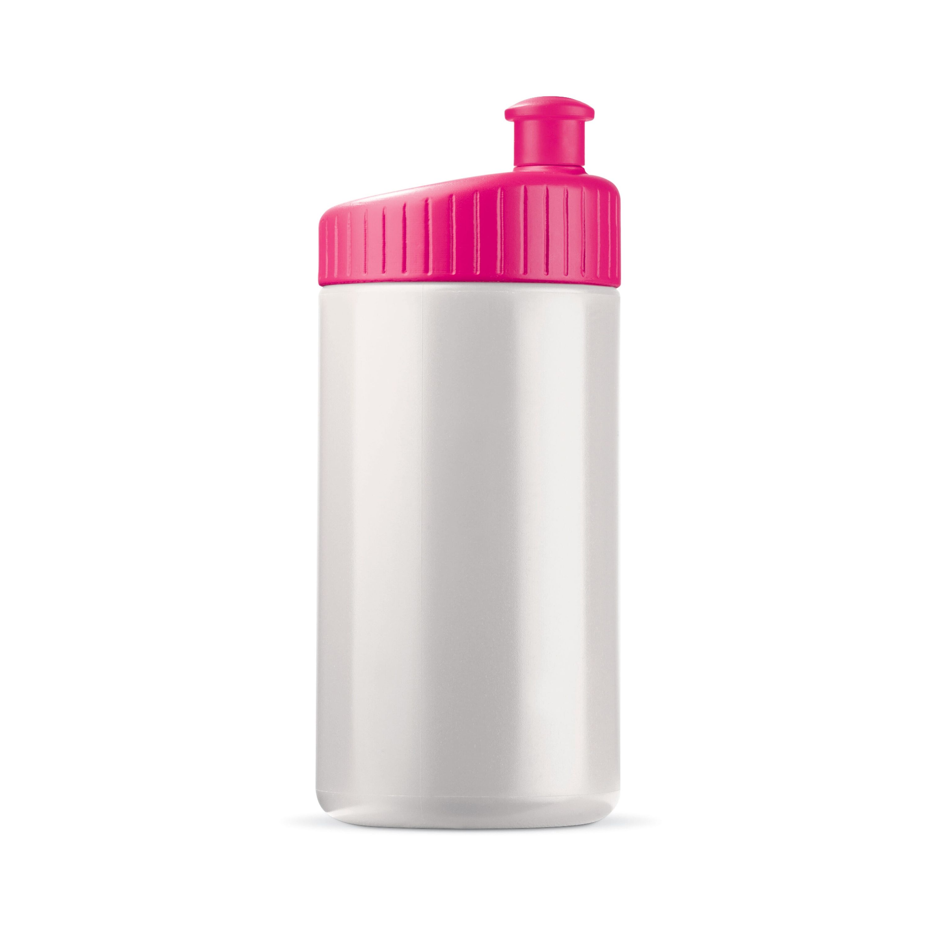 Sportflasche Design 500ml - weiss  -  rosa-560