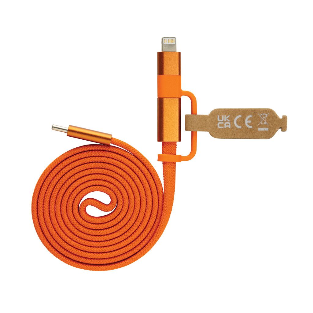 Arc ultradünnes 60W 2-in-1 Magnetkabel - orange-522