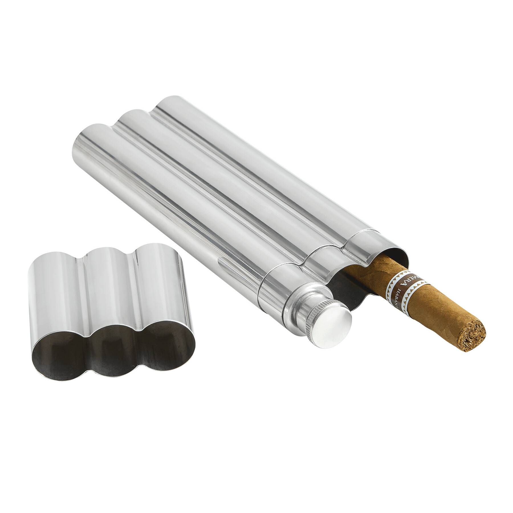 Flachmann CIGAR STYLE - silber-251