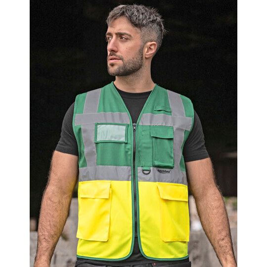 Executive Multifunctional Safety Vest Berlin - green-322