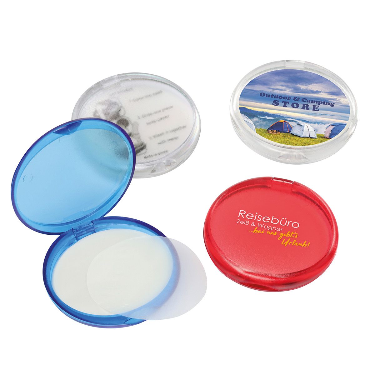 Seifendose - gefrostet blau-558